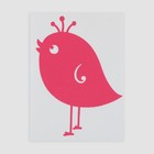 Термотрансфер «Маленькая птичка», 4,5 × 6 см, 5 шт, цвет розовый - фото 7004164