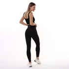 Леггинсы женские, цвет чёрный, размер 46 - фото 25325542