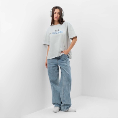 Футболка женская MIST Dream, серая, размер 48-50 (XL)