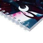 Блокнот 160 х 160 мм, 60 листов в клетку, на гребне "Романтичные девушки", обложка мелованный картон,печать по фольге, выборочный ТВИН УФ-лак, блок 65 г/м2 - фото 31844232