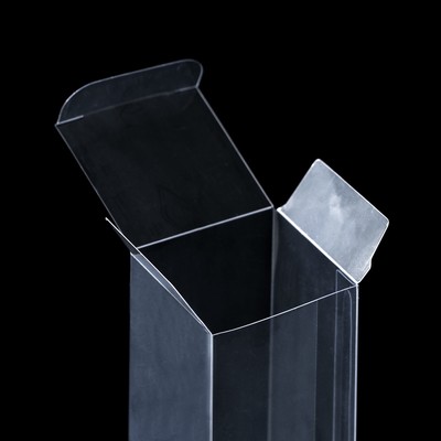 Складная прозрачная коробка из PVC, для упаковки подарков, 5×5×12 см