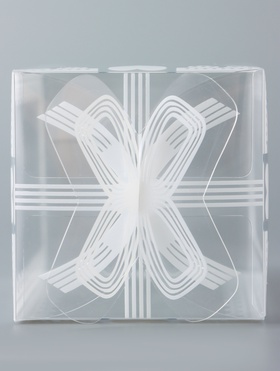 Складная прозрачная коробка из PVC, для упаковки подарков, 6?6?10.5 см (комплект 5 шт)