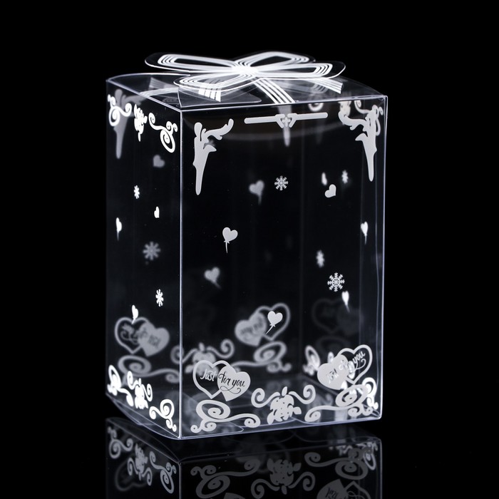 Складная прозрачная коробка из PVC, для упаковки подарков, 4.5×5×7.5 см - Фото 1