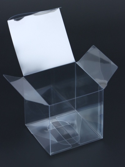 Складная прозрачная коробка из PVC, для упаковки подарков, 7×7×7 см