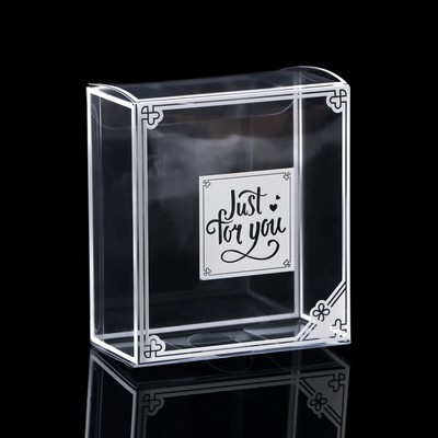 Складная прозрачная коробка из PVC, для упаковки подарков, 8×4×9 см