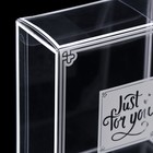 Складная прозрачная коробка из PVC, для упаковки подарков, 8×4×9 см - Фото 3