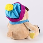Мягкая игрушка «Боня», в шапке и шарфе - Фото 4