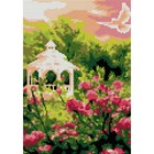 Алмазная мозаика, 21 × 30 см (полное заполнение) «Беседка в саду» - фото 10685405
