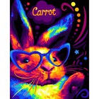 Картина по номерам холст на подрамнике «Радужный кролик» 40 × 50 см - фото 319646195