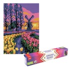 Алмазная мозаика, 21 × 30 см, полное заполнение «Долина тюльпанов» - Фото 2