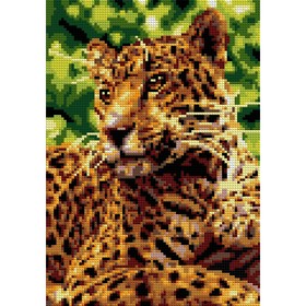 Алмазная мозаика, 21 × 30 см (полное заполнение) «Ягуар»