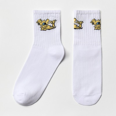 Носки детские «Желтый дракон», белые, размер 20