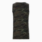 Майка мужская камуфляж пятна, цвет зелёный, размер 48-50 - фото 22499980