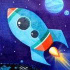 Рюкзак детский для мальчика с пайетками «Ракета в космосе», 23 × 28см - фото 4087220