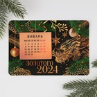 Магнит-календарь с отрывным блоком «Золотого 2024 года», 16 х 11 см - Фото 3