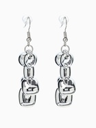 Серьги металл «Собачка», из воздушного шара, цвет серебро  (артикул 9601093)  большой выбор товаров оптом и в розницу по низким ценам с доставкой