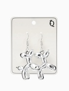 Серьги металл «Собачка», из воздушного шара, цвет серебро  (артикул 9601093)  большой выбор товаров оптом и в розницу по низким ценам с доставкой