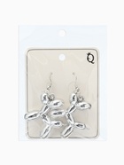 Серьги металл «Собачка», из воздушного шара, цвет серебро  (артикул 9601093)  большой выбор товаров оптом и в розницу по низким ценам с доставкой