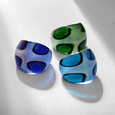 Кольцо «Муранское стекло» крестики, цвет МИКС