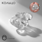 Кольцо «Молекулы», цвет прозрачный, 17 размер - фото 304599103