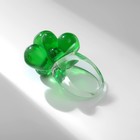 Кольцо «Молекулы», цвет зелёный, 17 размер - фото 7004632