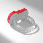 Кольцо «Бантик», цвет красный, 17 размер - фото 7004644