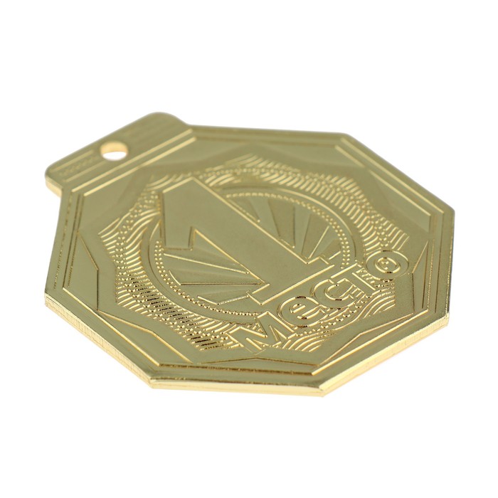 Медаль призовая «1 место», d = 5 см., цвет золотой - фото 1907780674