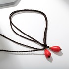 Колье «Индия», цвет золотисто-красный, 32 см - фото 22398790