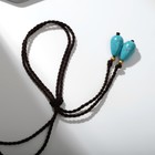 Колье «Индия» бирюза, цвет золотисто-голубой, 32 см - Фото 2