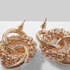 Серьги металл «Конго-кольца», цвет золото - Фото 3