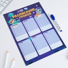 Расписание уроков «Животные в космосе» А4, многоразовое магнитное с маркером - Фото 5