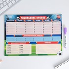 Расписание уроков «Футбольный матч» А4, многоразовое магнитное с маркером - фото 47287393