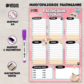 {{productViewItem.photos[photoViewList.activeNavIndex].Alt || productViewItem.photos[photoViewList.activeNavIndex].Description || 'Расписание уроков «Милые кошечки» А4, многоразовое магнитное с маркером'}}