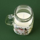 Ароматическая свеча в банке «Новый год: Пора волшебства», вишня, 7×8.5×5 см - Фото 6