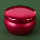 Свеча в цветной жестяной банке «Малиновое чудо», аромат малина, 6 х 6 х 4 см - Фото 2