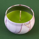 Свеча ароматическая «Розовый мрамор», карамель, 6×4 см - Фото 4