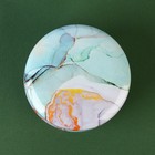 Свеча ароматическая новогодняя «Голубой мрамор», аромат еловые шишки, 6×4 см - Фото 5