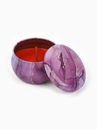 Свеча ароматическая новогодняя «Мрамор», аромат мандарин, 6×4 см - Фото 3