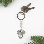 Брелок "Дракон", серебро, 2,5 х 10 см - фото 24509598