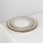 Набор тарелок фарфоровых Royal, 3 предмета: d=18/23/25,5 см, цвет белый - Фото 3