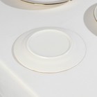 Набор тарелок фарфоровых Royal, 3 предмета: d=18/23/25,5 см, цвет белый - Фото 5