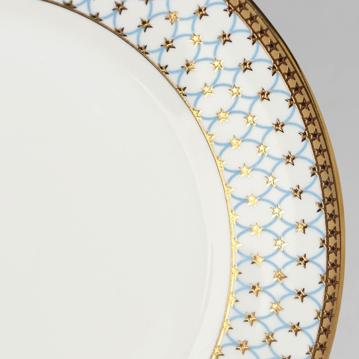 Набор тарелок фарфоровых Royal, 3 предмета: d=18/23/25,7 см, цвет белый - фото 1909242925