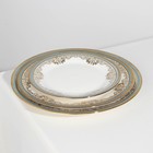 Набор тарелок фарфоровых Royal, 3 предмета: d=18/23/25,7 см, цвет белый - Фото 2