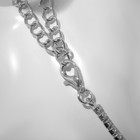 Колье LOVE, белое в серебре, 30 см - Фото 3