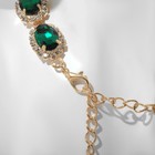 Колье «Бурлеск» овалы, цвет бело-зелёный в золоте, 30см - Фото 2