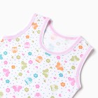 Комплект (майка, трусы на подгузник) детский, цвет белый/совушки, рост 86 см - фото 24580556