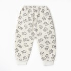 Штанишки детские, цвет серый/мишки, рост 62 см - фото 50074897