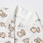 Кофточка детская, цвет бежевый/мишки, рост 56 см - фото 42764905