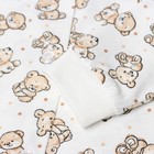 Кофточка детская, цвет бежевый/мишки, рост 56 см - фото 42764906