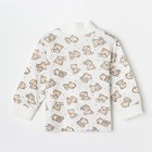 Кофточка детская, цвет бежевый/мишки, рост 56 см - фото 42764907